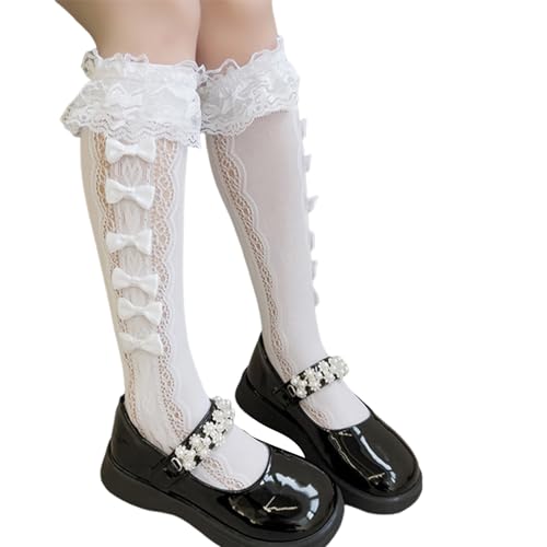 Lovely Bowknot Knee Length Socks For Girls Soft And Breathable Kids Middle Tube For Daily Wear And Parties Middle Tube4