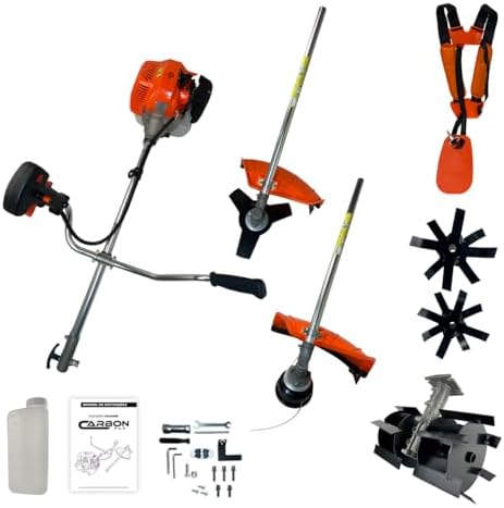 Roçadeira Bipartida a Gasolina 52cc 2,5HP Profissional com Enxada...