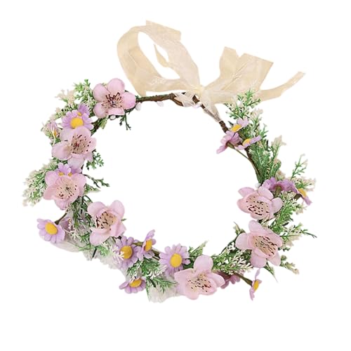 Realistic Artificial Flower Crowns for Children Adults Soft Comfortable Headwear Outdoor Event Special Occasion Artificial Flowe