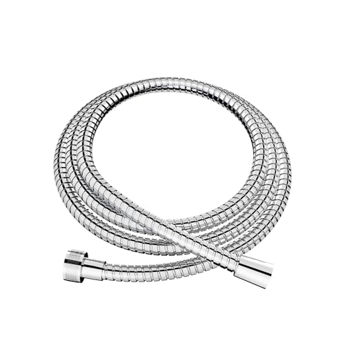 JOMOO Shower Hose for Hand Showerhead Flexible Stainless Steel Handheld Shower Hose 47 Inches 1.2 Meters Extra Long Chrome Handheld Shower Head Hose With Brass Coupler
