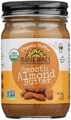 MAISIE JANES Organic Almond Butter Smooth, 12 OZ
