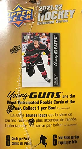 2021 2022 Upper Deck Hockey Extended Series Factory Sealed Unopened Blaster Box Of Packs Possible Young Guns Rookies And Jerseys #TOP29