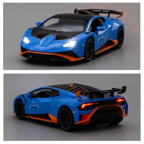 Vehículo a Escala 1:24 WAKAKAC Azul con Luces y Sonido miniatura 5