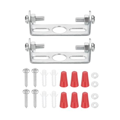 PATIKIL 45mm (1.8") Universal Light Fixture Mounting Bracket Kit, 2 Set Light Crossbar Ceiling Light Plate with Screw for Wall Lights Ceiling Lighting Pendant Chandelier