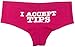 Sik World I ACCEPT TIPS Womens Glow In The Dark Boy Shorts