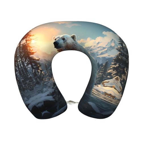 Almohada cervical de espuma viscoelástica U para viaje