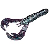 Strike King Rage Tail Craw Bait (June bug, 4-Inch)