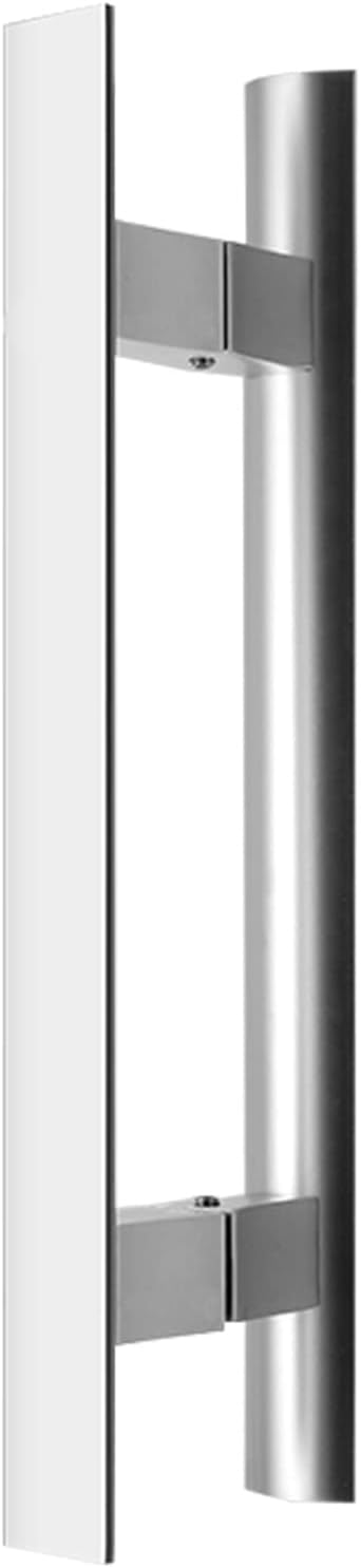 Shower Glass Door Pull Handle Aluminum Alloy, Double Sided Entrance Barn Cabinet Handle Bar, Door Handle Set for Office Garages Shed (Size : 40 cm (16")