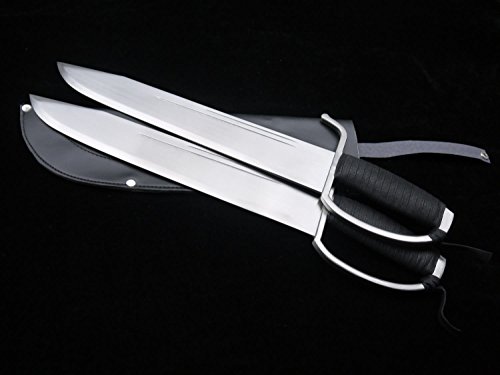 North Wing Chun Bart Cham Dao,Stainless Steel,Leather Scabbard,Training Equipment #TOP1