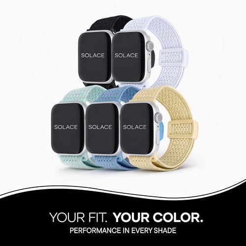 Solace Sport Adapt Bands - Apple Watch Bands, Breathable Nylon with Magnetic Clasp, Unisex Smart Watch Band, Apple Watch Strap — view 6