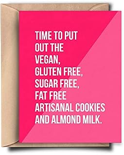Funny Christmas Card Funny Holiday Card - Gift for Vegan - Sarcastic Christmas Card