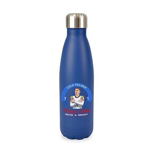 New Spirit Original Chippy chips cole palmer, cool fun footy football screw top lid stainless steel water bottle drinks cup water bottle refill cute fun explore travel