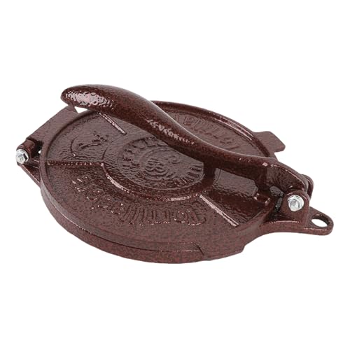 Pressa per Tortilla in Ghisa, 10 Pollici Super Dimensionato Macchina per Quesadilla per Impieghi Gravosi Macchina Manuale per Roti E Pataconera Pre-Stagionati per Pane Piatto