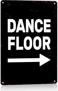 Aluminum Dance Floor Directional Metal Sign 12 X 8 Inch