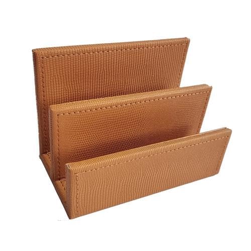 Porta Cartoes De Couro Sintetico Marrom