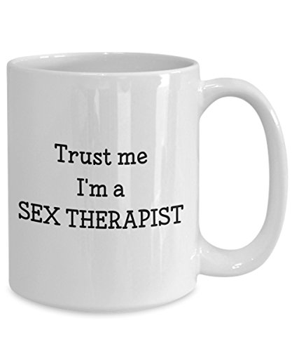 Spreadpassion GB-2708141-43-WHITE Sex Therapist Gifts – Trust Me I’M A Sex Therapist - Funny Tea Hot Cocoa Coffee Cup - Novelty Birthday Christmas Anniversary Gag Gifts Idea thumb #1