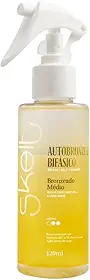 Skelt Autobronzeador Bifásico 120ml | Bronze Natural De 7 A 12 Dias, Intensidade Média, Com Fragrância Grand Bahama E Aplicação Fácil Com Luva | Uso Após Banho
