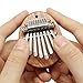 Hitefu 8 Key Wood Mini Kalimba, Portable Exquisite Thumb Piano with Bear Design for Beginners Gift