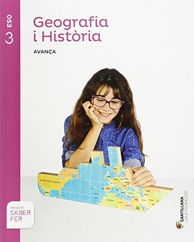 Portada de Geografia i Història . Sèrie Avança 3º Secundaria C Atal