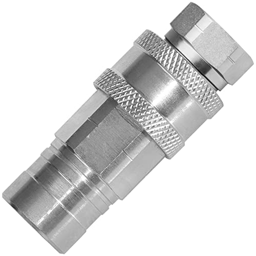 1/4" Ag Iso 5675 Hydraulic Quick Connect Pioneer Style Couplers & 1/4" Npt Thread,Interchangeable With Iso 5675 Series Poppet Seal,Ball Seat Valve Coupler Fittings #TOP6