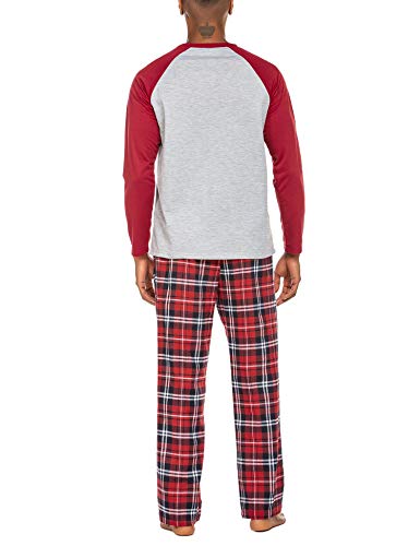 Ekouaer Men's Carpi Pants Loungewear Long Sleeve Plaid Pajama For Men #TOP4