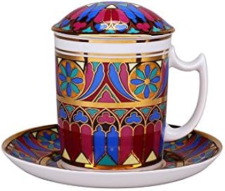 Lomonosov Porcelain Covered Herbal Steep Mug Gothic-7 12.8 oz