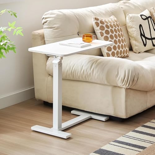 Table de lit mobile pour soins infirmiers et table de chevet réglable avec roulettes pivotantes - 2