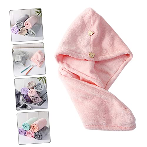 Didiseaon 8 Peças Chapéu De Lã Coral Para Cabelos Secos Toalha De Cabelo Para Tomar Banho