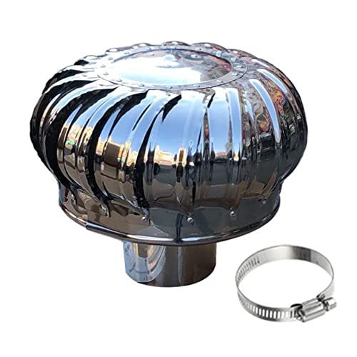 Turbina de techo redonda y tapa de ventilación de chimenea exterior para tejado metálico 2