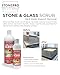 Stone Pro Stone and Glass Scrub - Hard Water Stain Remover - Remove Spots on Glass, Natural Stone, Quartz, & Metal Fixtures (Quart)