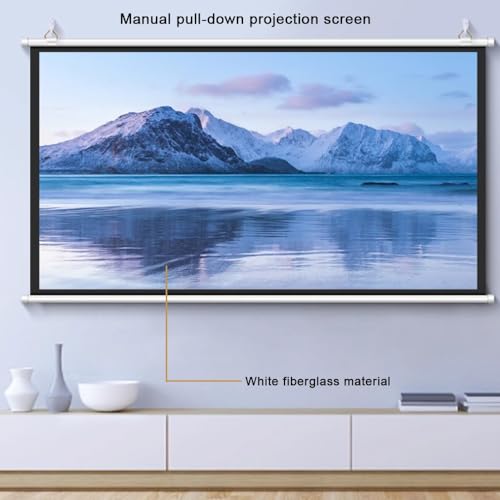 Pantalla manual para proyector 60 pulg 16:9 miniatura 3