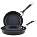 Circulon 87507 Symmetry Non Stick Skillet Set, 2 Piece, Black