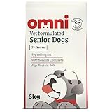 OMNI Hypoallergenic Dog Food for Senior Dogs 6kg - Protein-Rich Dry Kibble, Made in the UK with Natural Ingredients, Backed by Vets, Supported By Science, Dragons’ Den Winners