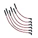 A-Team Performance - 8.0 mm Red Silicone Spark Plug Straight Boot 6 Wires, Coil-in-Cap HEI Design System - Compatible With AMC/JEEP 199, 232, 252, 258, 282