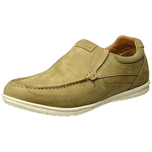 Woodland Men’s Khaki Genuine Leather Loafers (GC 2809118 Khaki) – 6 UK/ (40 EU)(7 US)