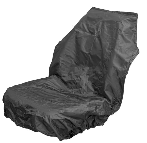 Universal Tractor Seat Cover – Heavy Duty Agricultural Seat Protector – Black – Farm Tractor & Machinery Seat Cover – Durable Easy Fit Design