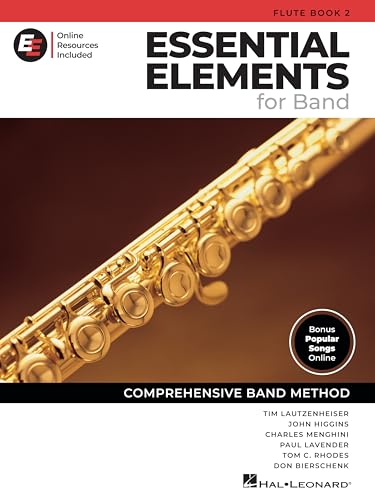 Essential Elements for Band Flute Book 2 | Beginner and Intermediate Flute Method Book with Sheet Music and Online Tools | Comprehensive Lesson Book for Students and Music Educators