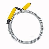 ✅ CALIDAD PROFESIONAL: el muelle de este desatascador tuberias profesional está fabricado en acero galvanizado resistente y a la vez flexible para garantizar una limpieza profunda. Dispone de doble manivela de plástico de alta calidad para garantizar un buen agarre y movimiento de rotación y evitar su deterioro por humedad como las manivelas de madera de otros productos
