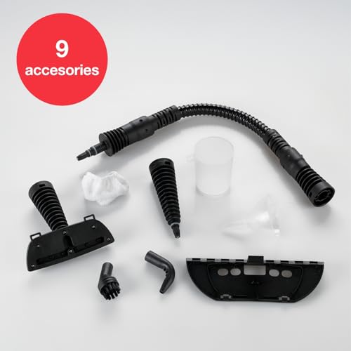 Miniatura 7 de Solac Steam Jet 2.1 - Limpiador A Vapor, Vaporeta, 1050w, 3 Bares, 30g Min, 350 Ml, Cable 3m, 9 Accesorios, Limpia Cristales, Tapicerías, Asientos De Coche, Cortinas, Baños, Cocinas, Multiusos