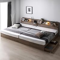 Amazon｜RASIK ベッド ワイドキング220(シングル+セミダブル