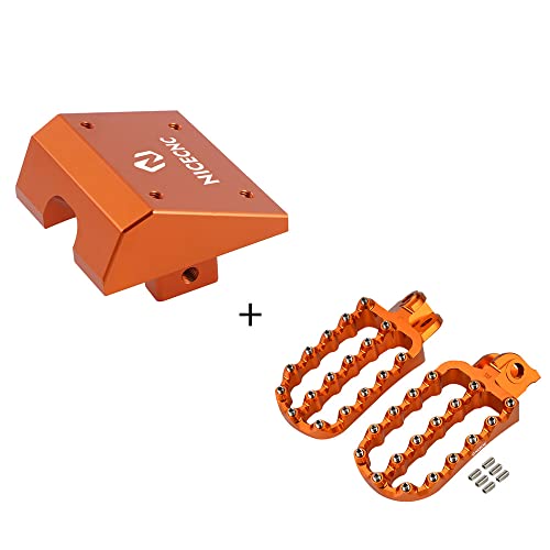 Nicecnc Phone Gps Mount And Wide Motorcycle Foot Pegs Pedal Footsteps Compatible With Ktm 790 Adventure 790 Adventure 2019 2020 2021 2022 #TOP4