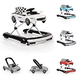 Cangaroo Cabrio White 2 in 1 Loopstoel en Loopwagen