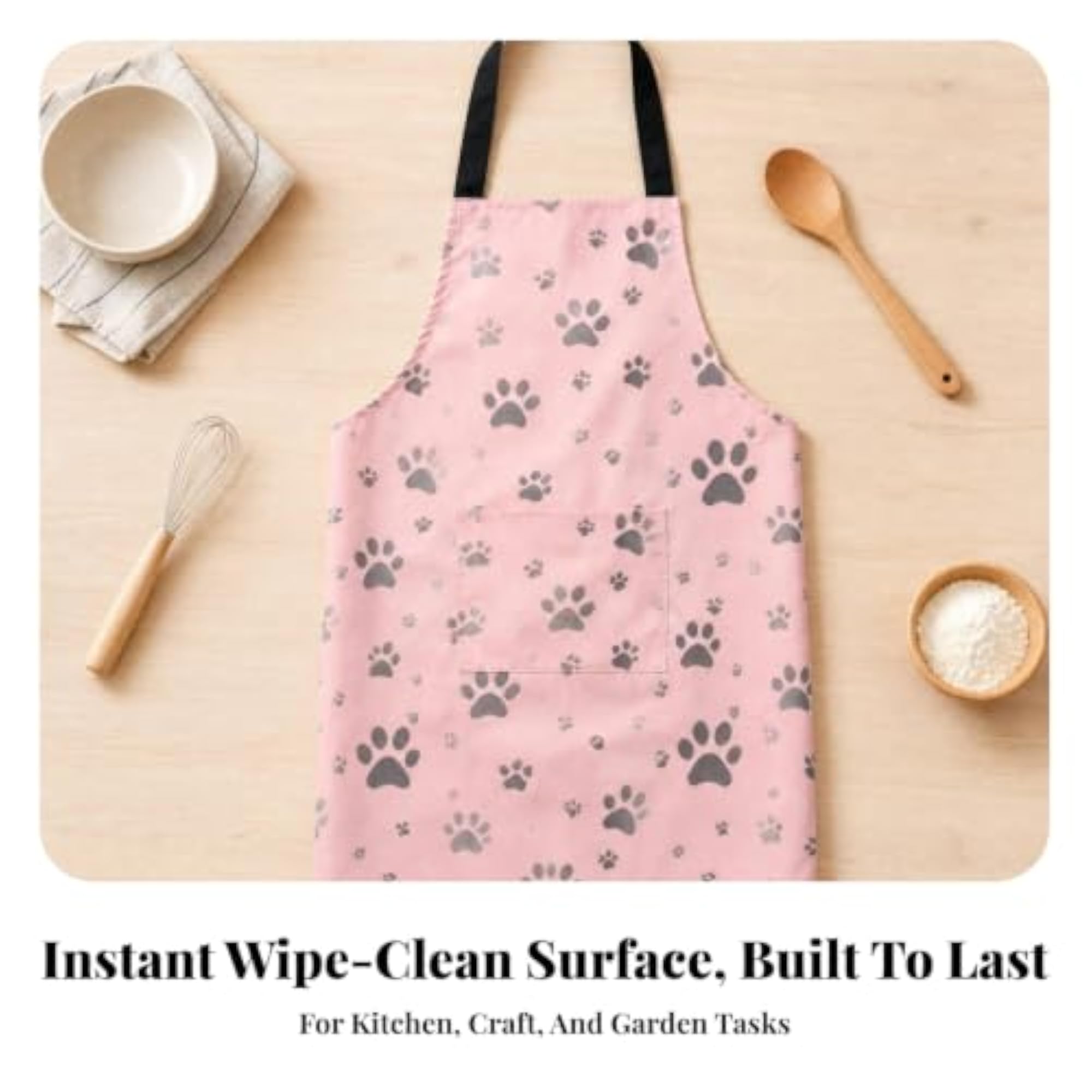 Waterproof Sleeveless Bib Apron with Pocket