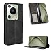 Produktbild Fitudoos Handyhülle für Huawei Pura 70 Ultra Hülle Leder, Handyhülle für Huawei Pura 70 Ultra Hülle Leder Flip Case Brieftasche Etui - Schwarz