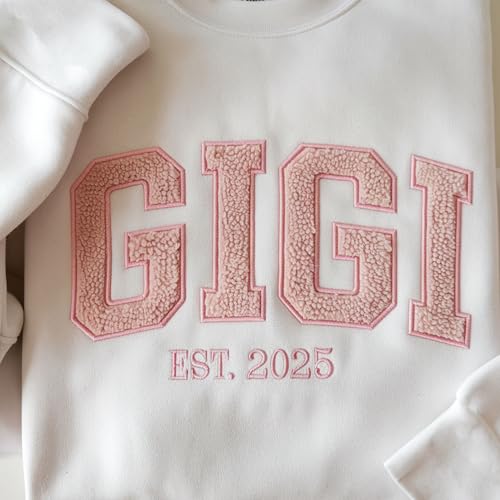 Custom Embroidered Faux Fur Sweatshirts Hoodie Design Your Own, Make Pullover Crewneck For Everyone, Customize Text On Sleeve, Saying, Words, Name, Personalized Embroidery Gifts Christmas Birthday2