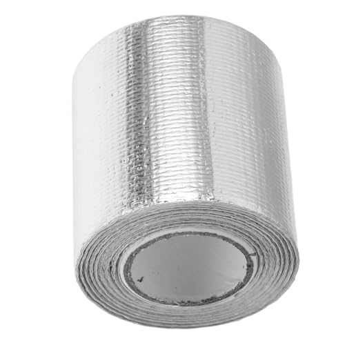 Gogogmee Ruban Isolant Thermique Aluminium Fibre Chaleur et Aux Produits Chimiques Autocollant Facile à Installer Protection pour Tuyaux et Conduits