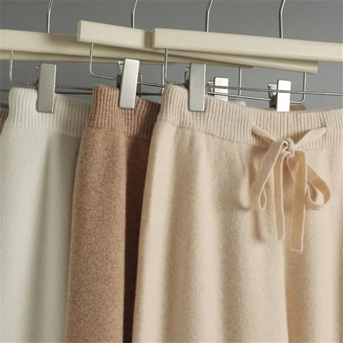 Women Merino Wool Wide Leg Pants Elastic High Waisted Knit Casual Palazzo Pant with Pockets pnnrk L3