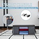 VENO 3 Pack Medium Clothes Storage Bag with Reinforced Handle 9.5 Gallon - Image 4