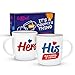 Janazala Funny Coffee Mugs For Couples, "Kidding", His and Hers Mugs, Mr and Mrs, Anniversary Gifts, Engagement, Married Couple, Christmas Couples Gift, Set of 2, 13 oz Cups
