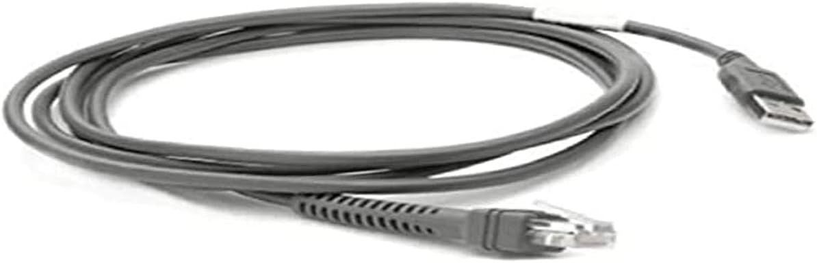 Zebra CBA-U21-S07ZBR - Serial Cable (Black, 2.1 m, USB, EAS, Male Connector/Male Connector, DS2208-SR)